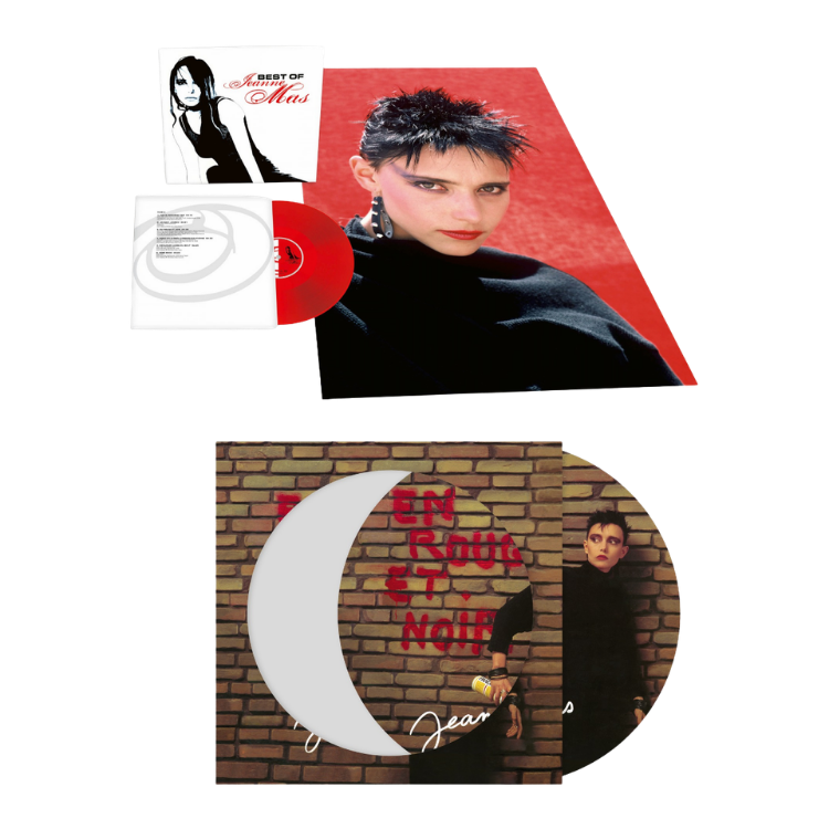 Jeanne Mas - Jeu Concours Best Of Vinyle "en rouge et noir"
