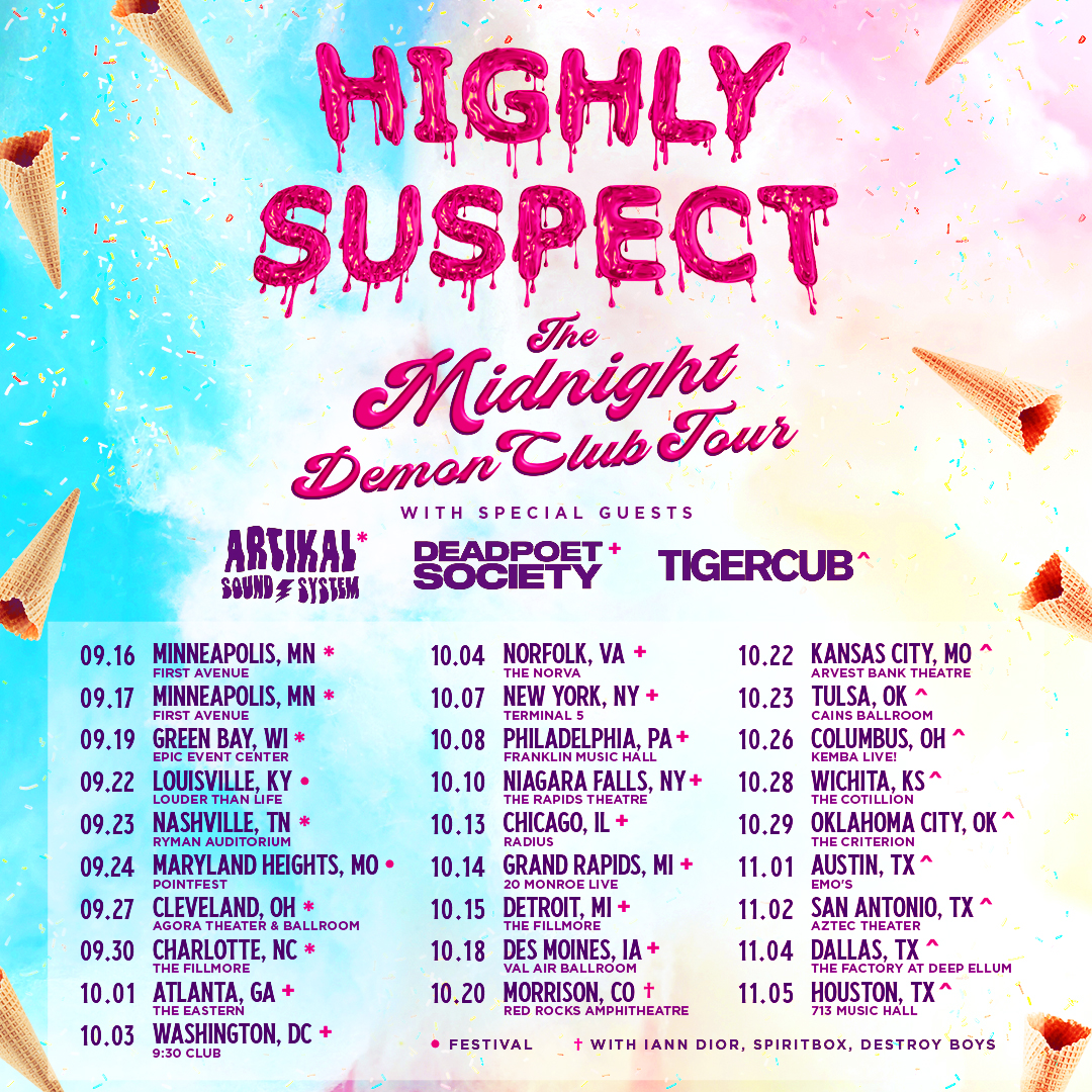 Get first access to Highly Suspect's 'Midnight Demon Club' tour tickets!